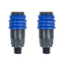 Composite One-Touch Quick Coupler - 1/4" Male (3 in 1 Accepts AMT) - (2 Pack)