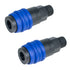 Composite One-Touch Quick Coupler - 3/8" Male (3 in 1 Accepts AMT) - (2 Pack)