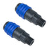 Composite One-Touch Quick Coupler - 3/8" Male (3 in 1 Accepts AMT) - (2 Pack)