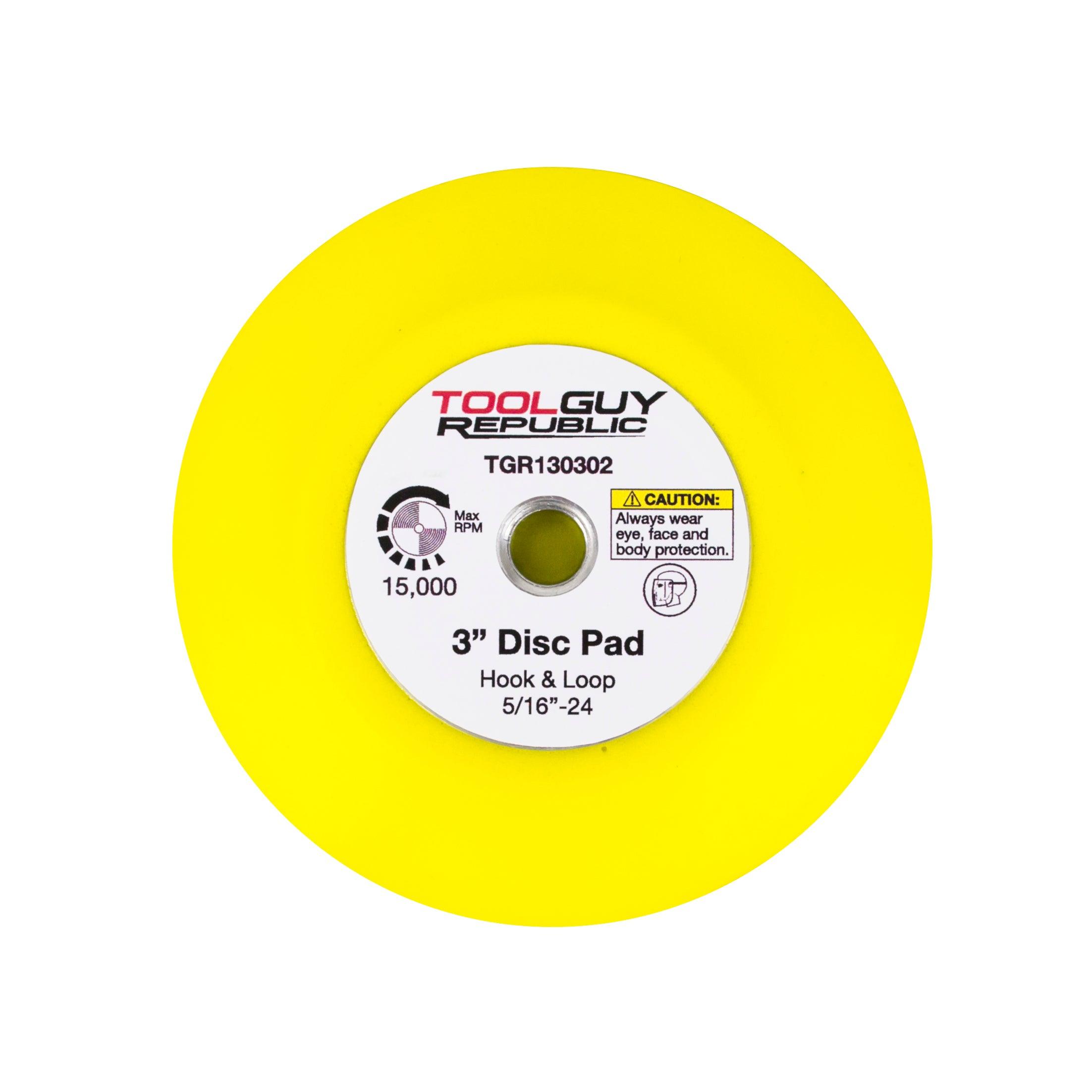 TGR 3" Hook and Loop Sanding Pad 5/16"-24 Female Thread