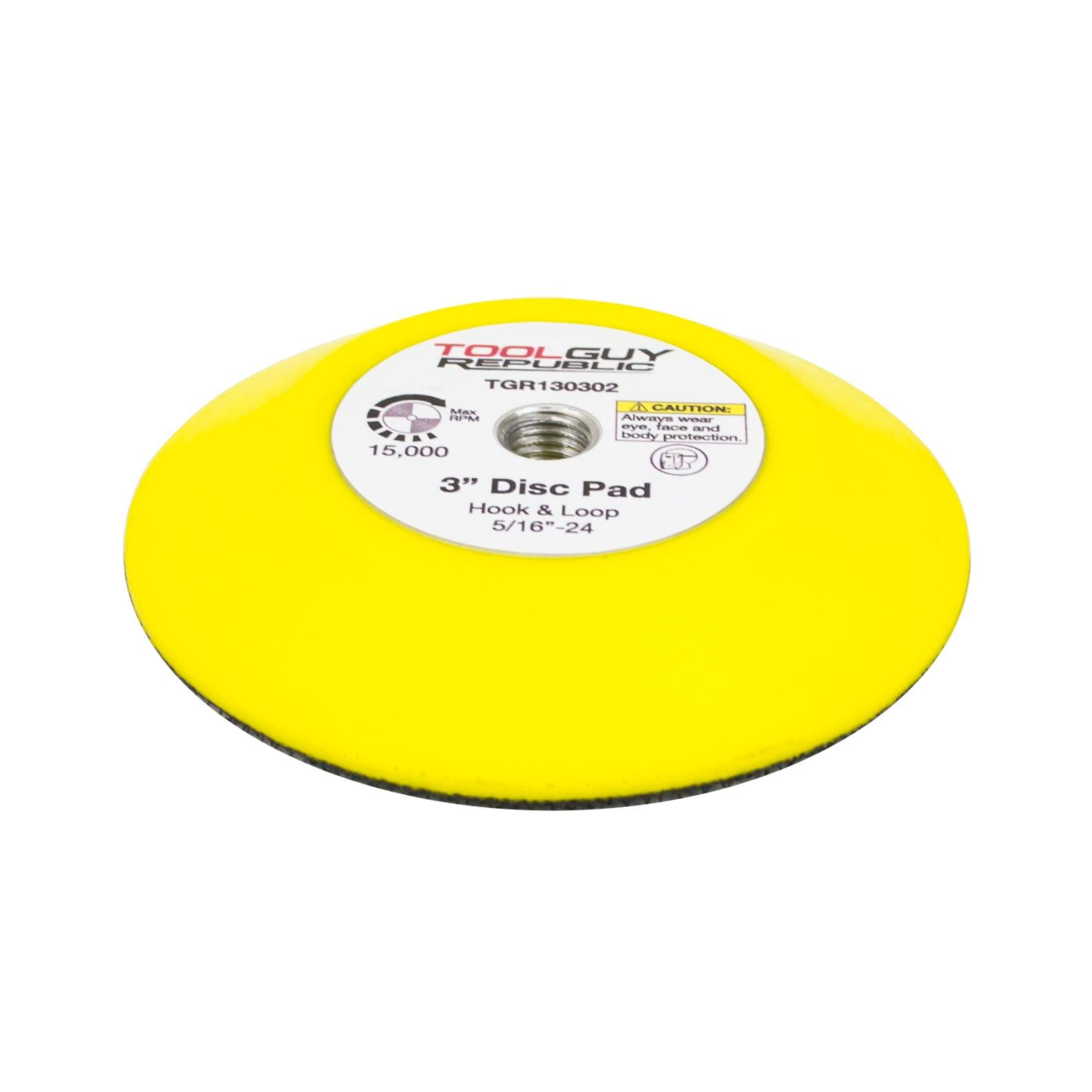 TGR 3" Hook and Loop Sanding Pad 5/16"-24 Female Thread