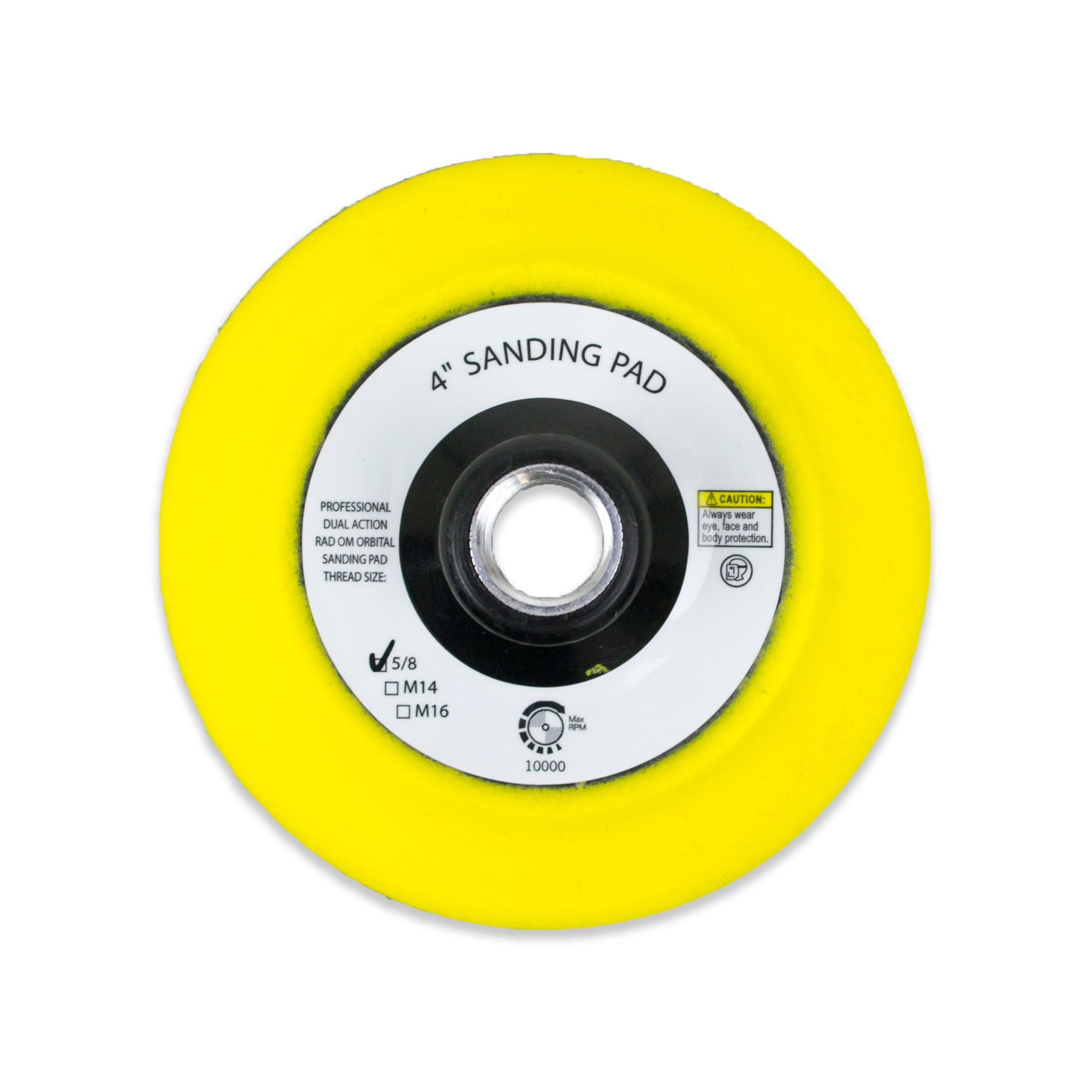 4" Hook and Loop Sanding Pad with 5/8-11 Threads with Center Hole