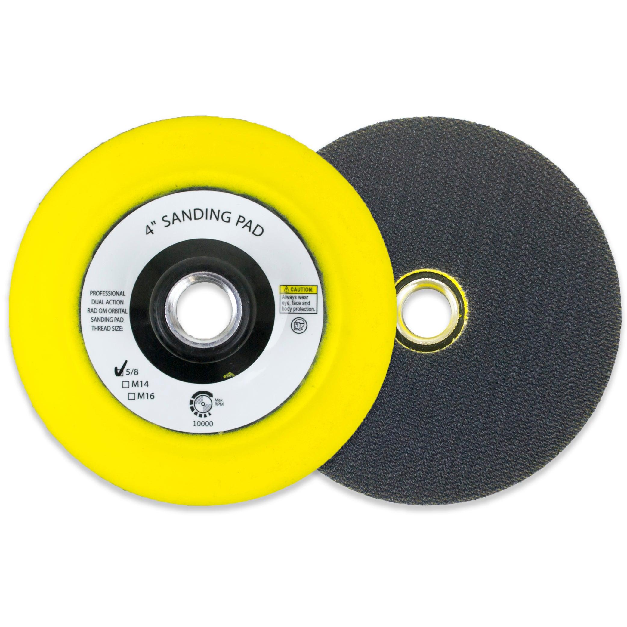 4" Hook and Loop Sanding Pad with 5/8-11 Threads with Center Hole