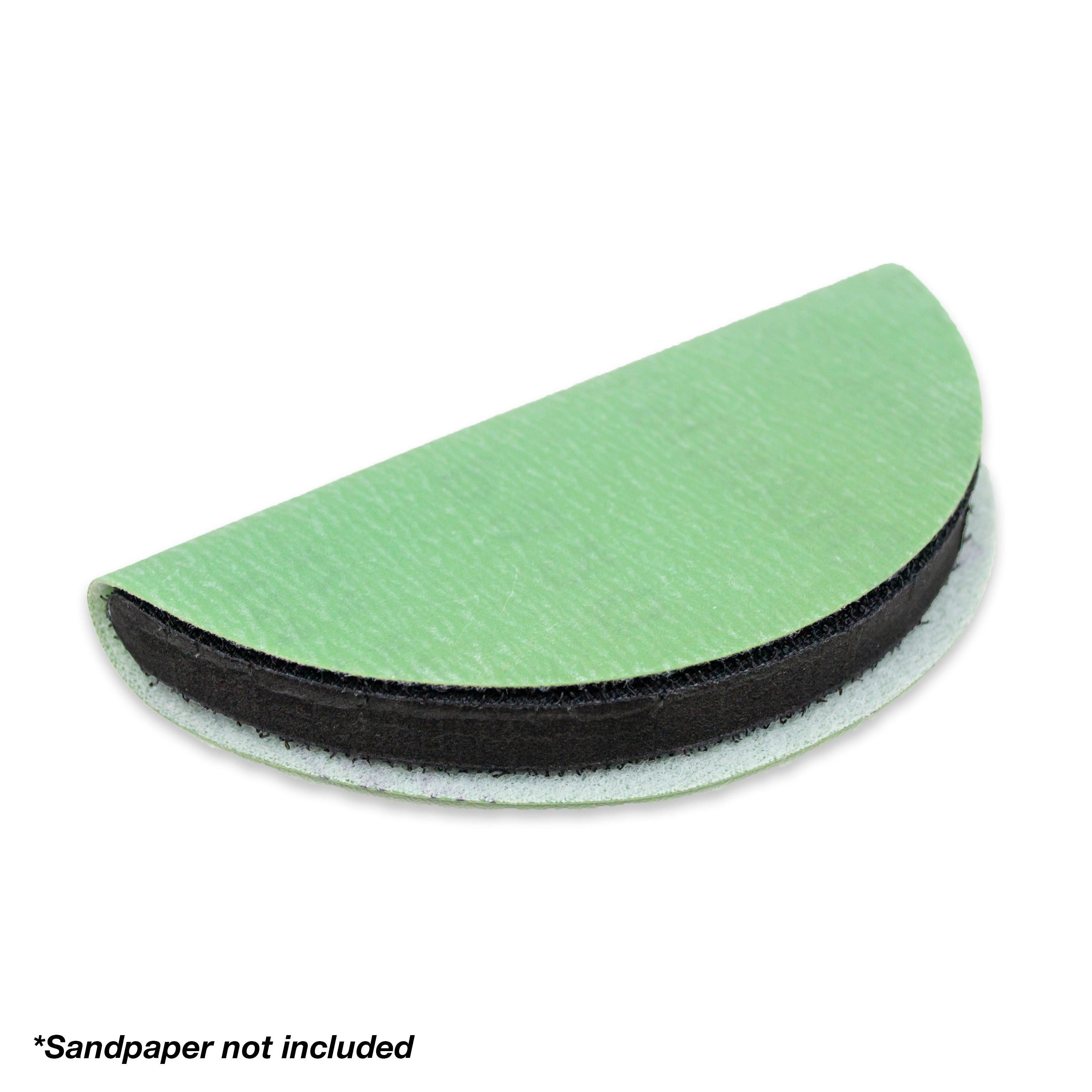 5" Half Moon Hand Sanding Pad - Hook and Loop (2 Pack)