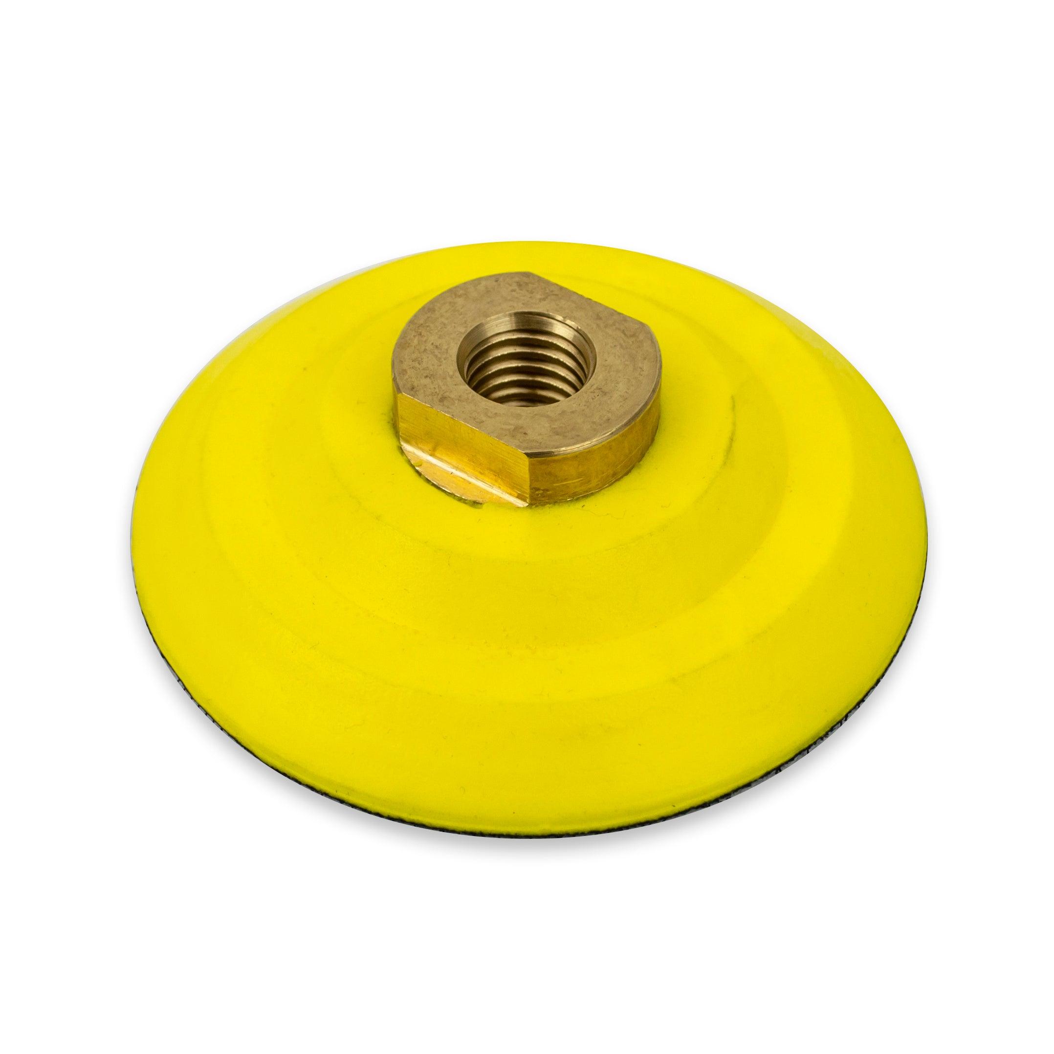 4" Flexible Backing Pad with 5/8-11 Brass Arbor