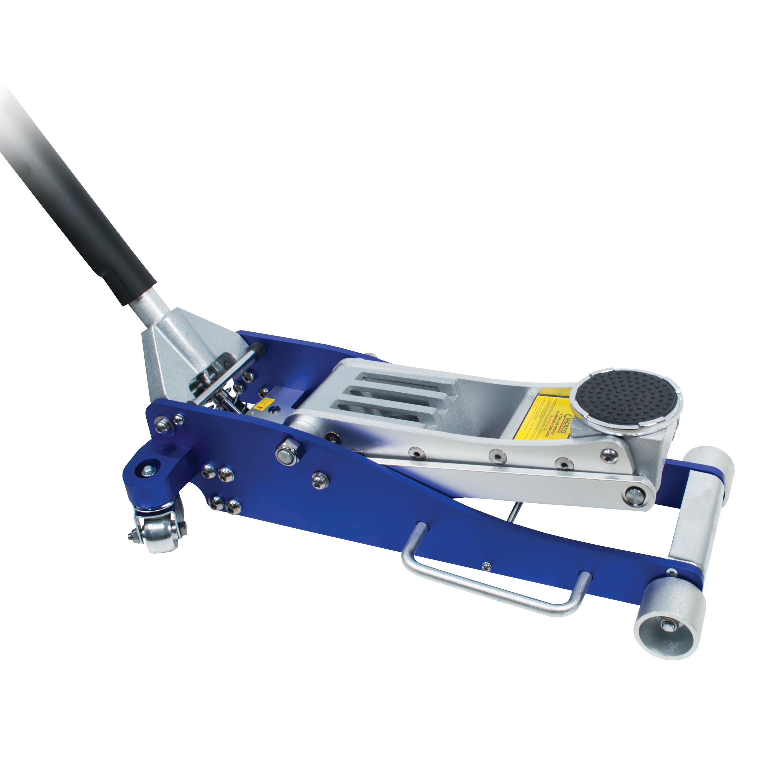 Jackco 3 Ton Low Profile Aluminum Racing Floor Jack with Quick Lift Dual Plunger - Tool Guy Republic