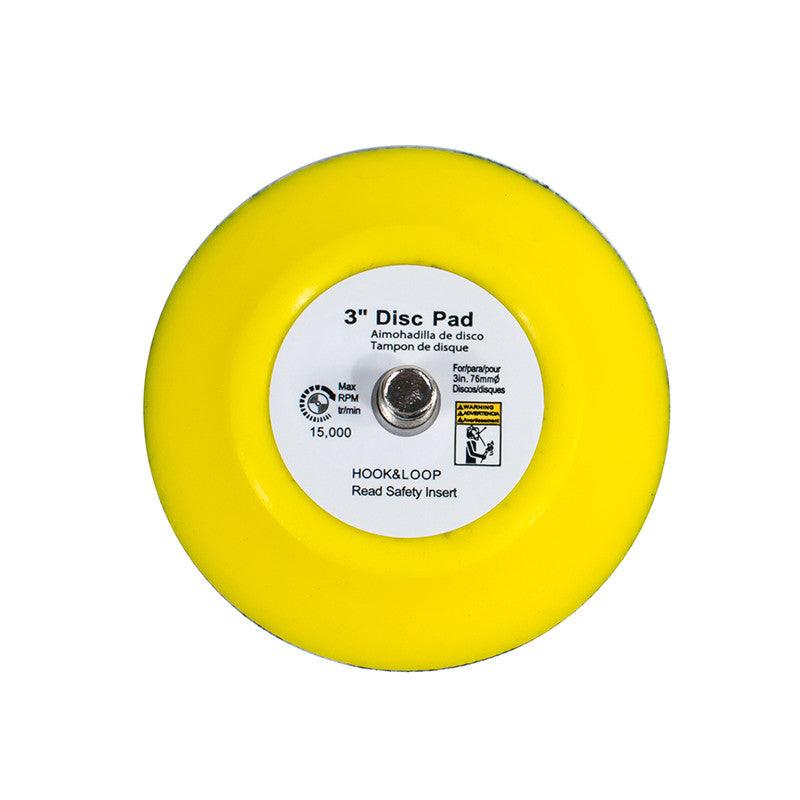 3" Hook and Loop Sanding Pad 5/16"-24 Male Thread - Tool Guy Republic