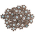 50pc 1-1/2" Surface Conditioning Star Abrasive Disc -Brown Coarse Grade