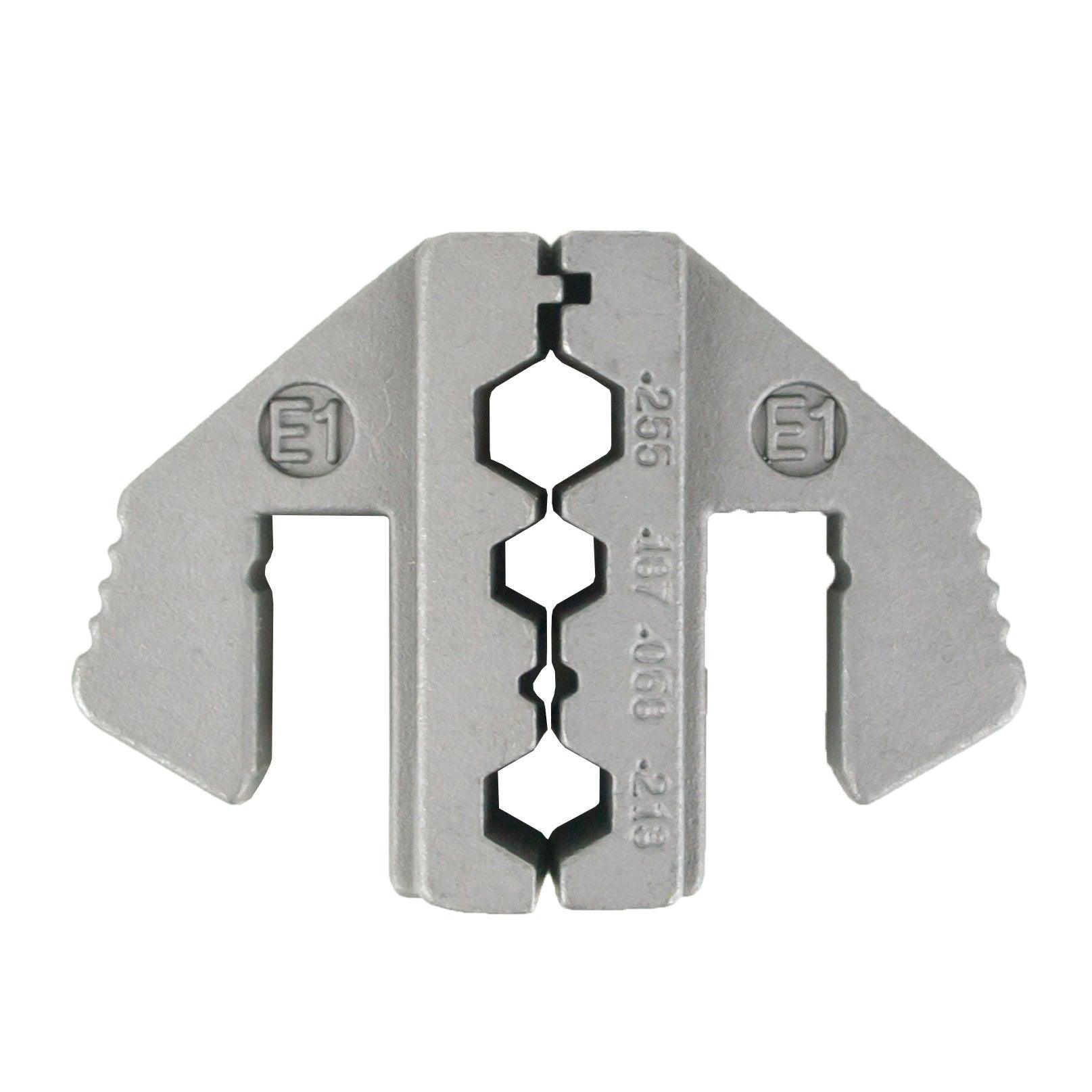 Crimping Tool Die - E1 Die for RG Type Coaxial Cable Connector .255/.187/.068/.213"