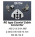Crimping Tool Die - E6 Die for RG Type Coaxial Cable .100/.213/.319/.360"