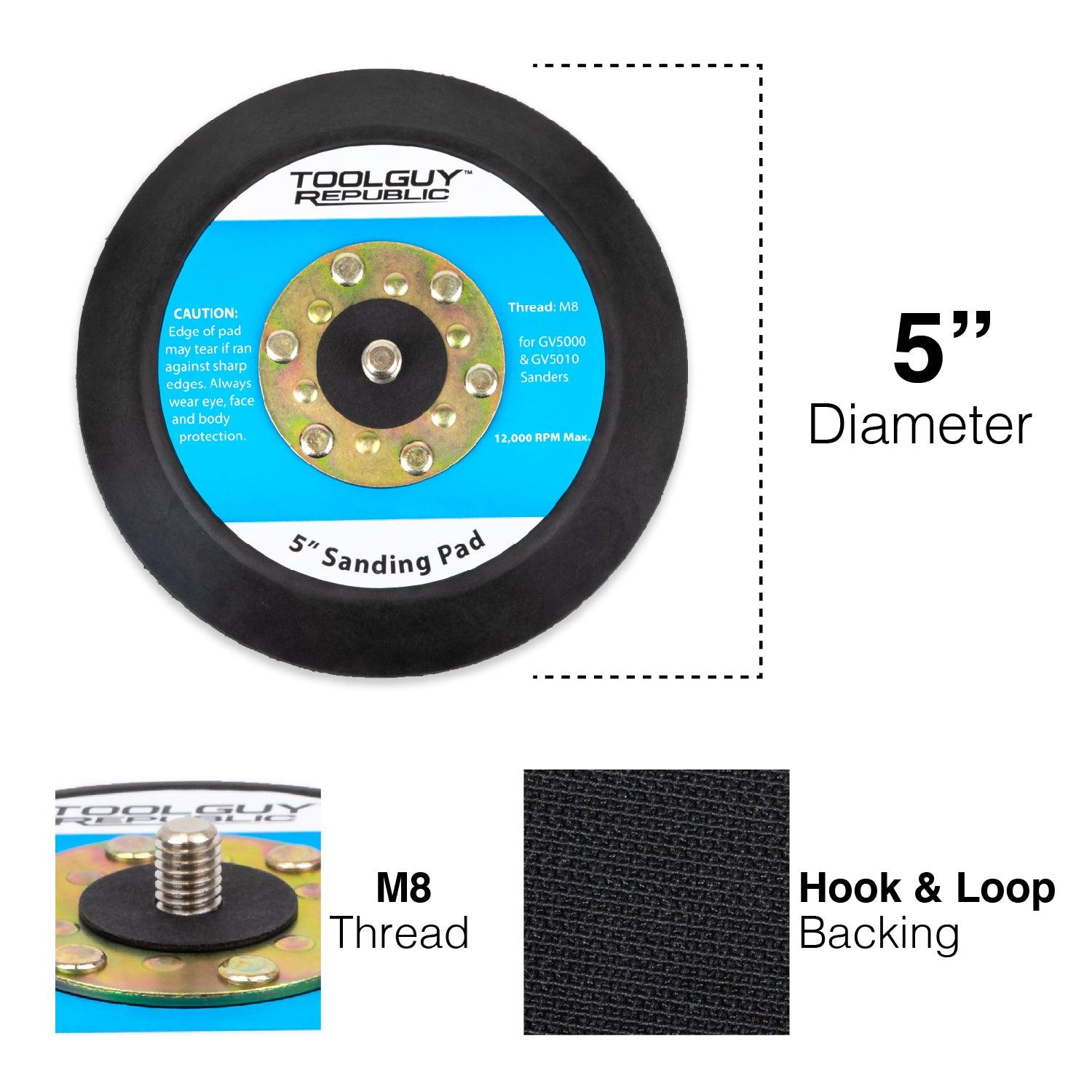 5" Hook and Loop Sanding Pad for Makita GV5000 and GV5010 - Tool Guy Republic