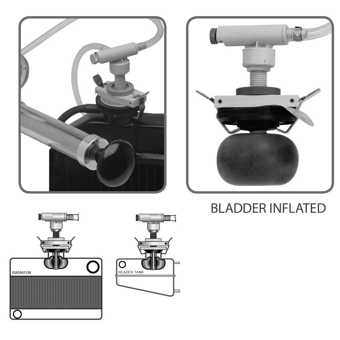 TGR Universal Cooling System Pressure Tester - Inflatable Bladder