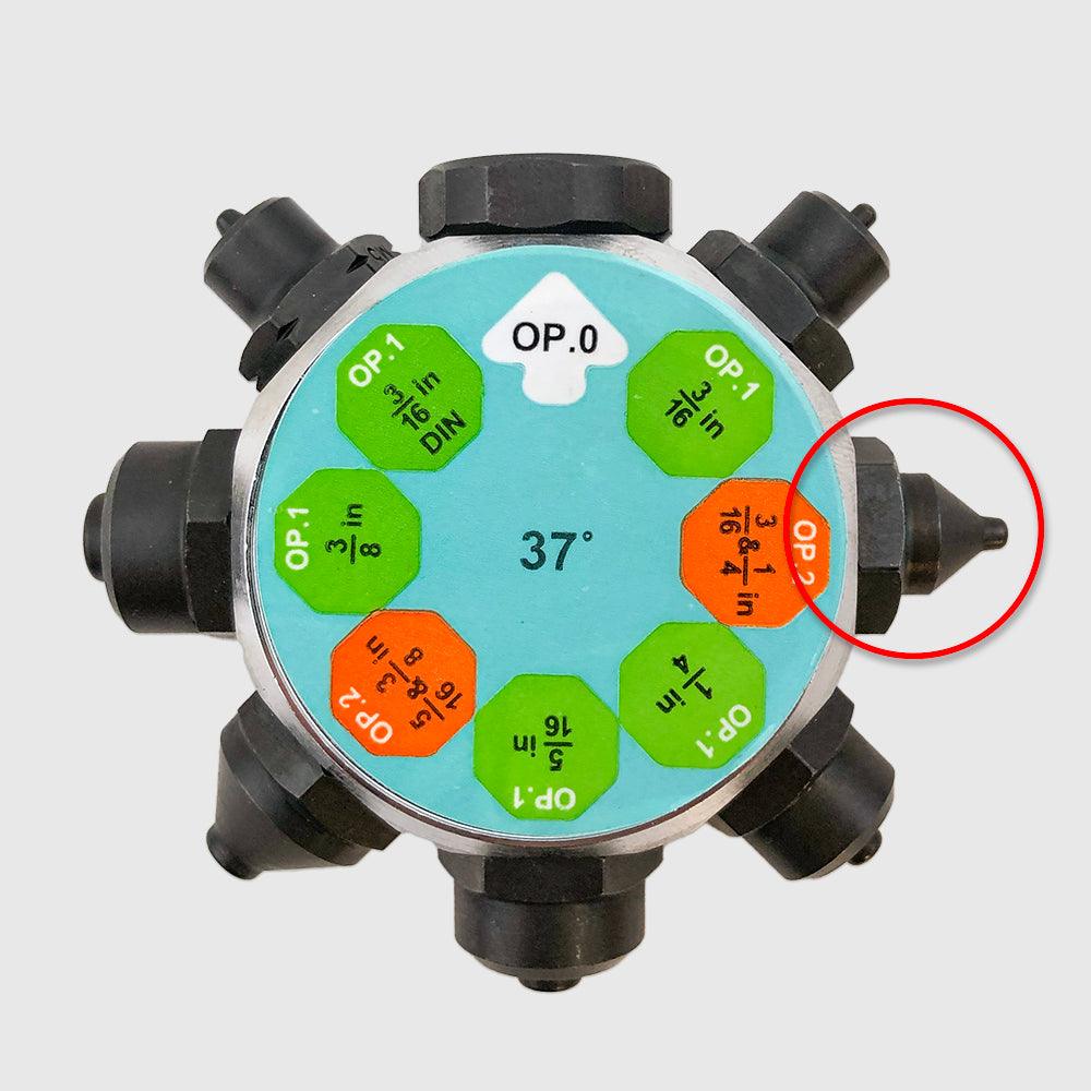 37 degree 3/16" & 1/4" OP2 Rotating Turret Brake Line Flaring Die - Tool Guy Republic