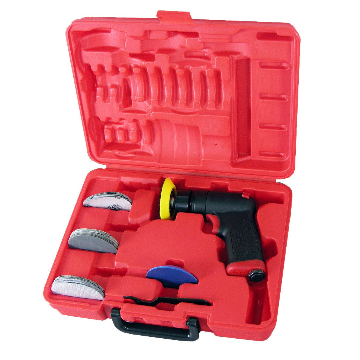 3" Mini Compact Pistol Grip Random Orbital Air Sander - Tool Guy Republic