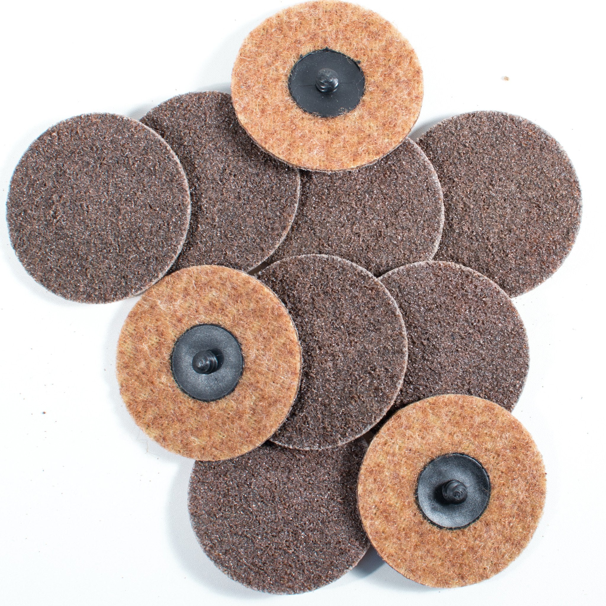 3" Coarse Brown Roloc Quick Change Surface Conditioning Prep Sanding Pads - Tool Guy Republic