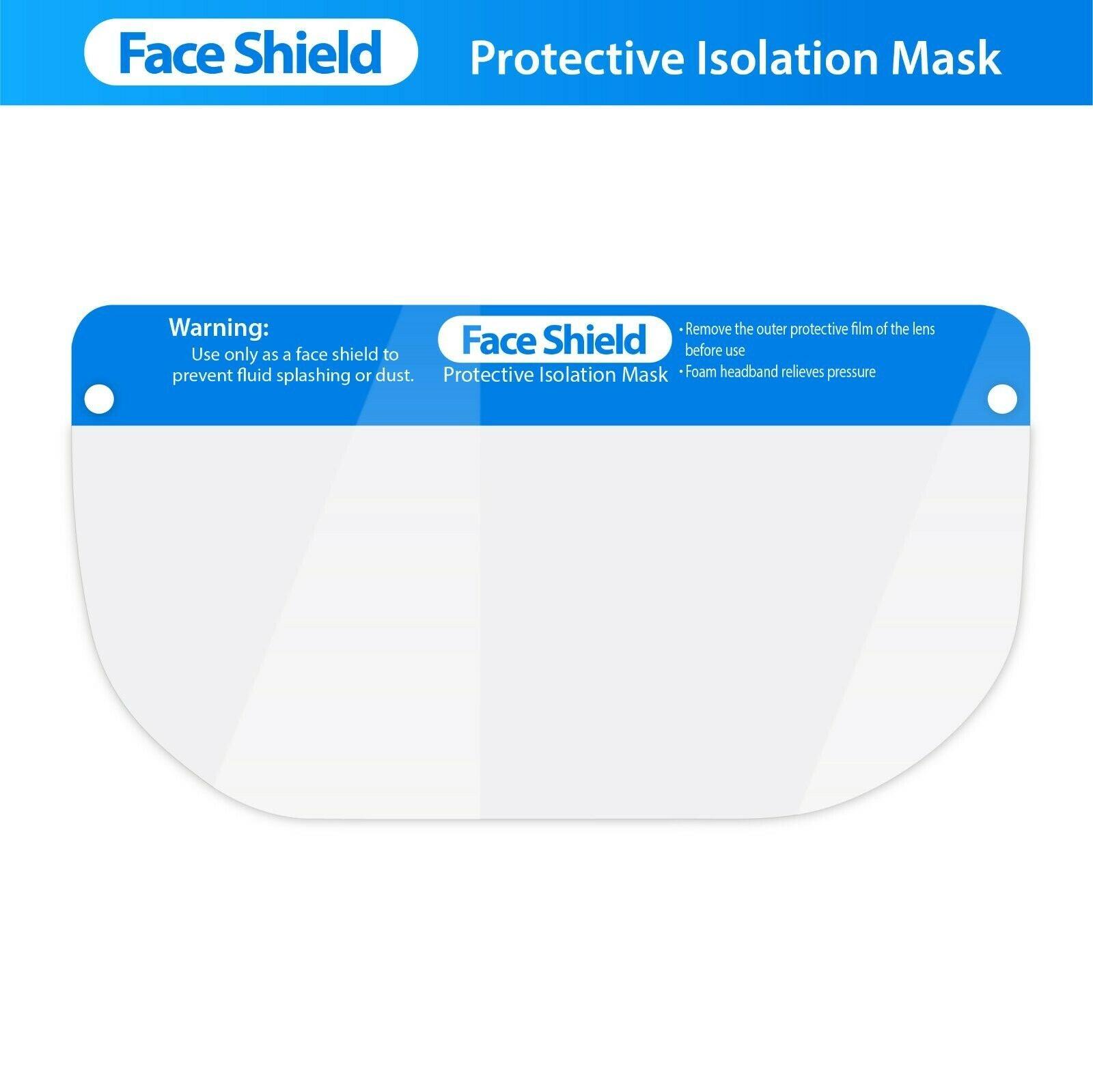 10 Pack Reusable Protective Isolation Safety Face Mask Shield for Men and Women (Anti-Fog) - Tool Guy Republic