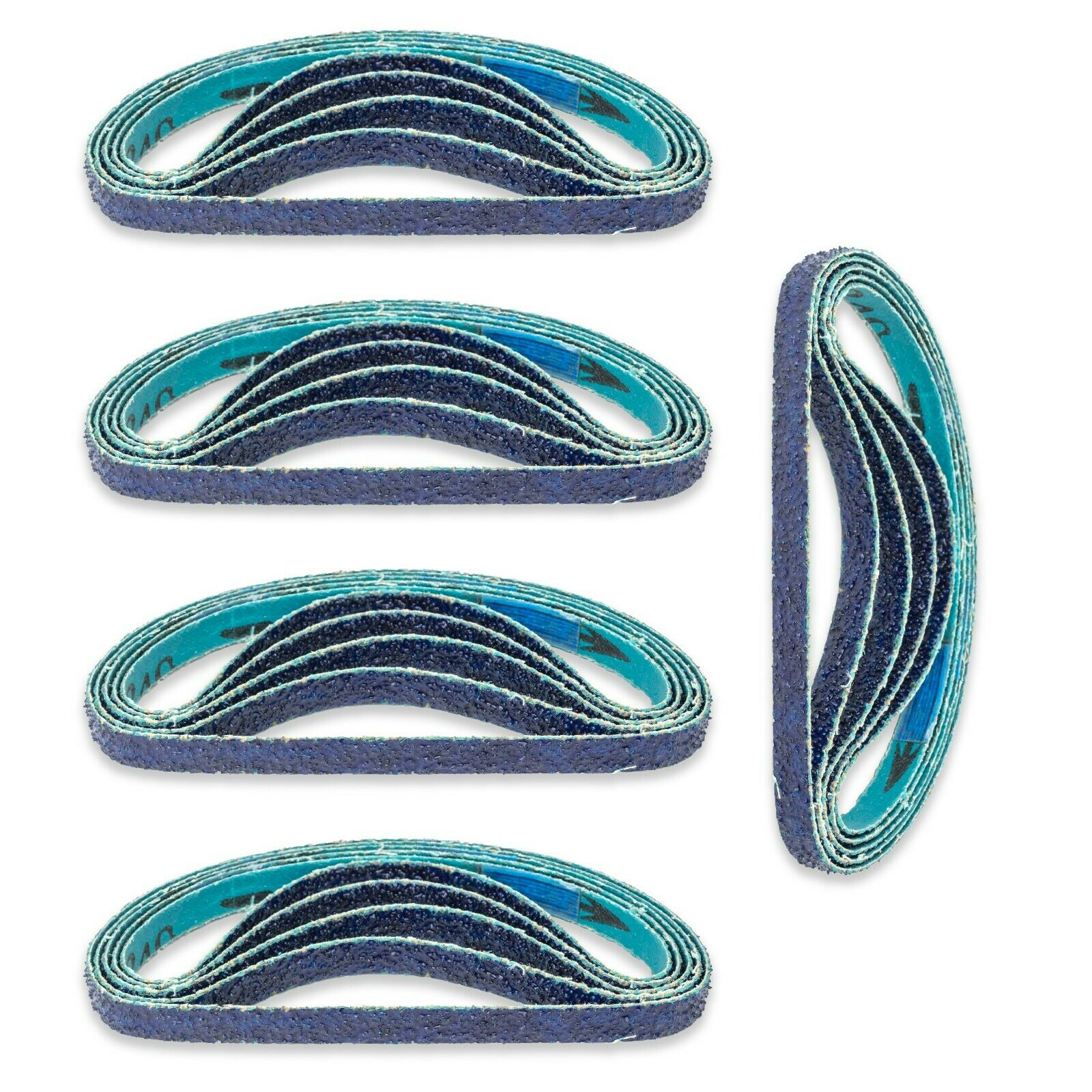 3/8” x 13” - 40 Grit Zirconia Sanding Belt for Air Sanders (25 Pack)