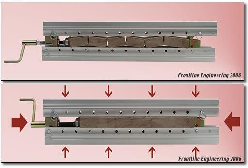Frontline Wood Clamp System - Flatten & Clamp in One Action (1220mm/48inch) (3 Clamps) - Tool Guy Republic