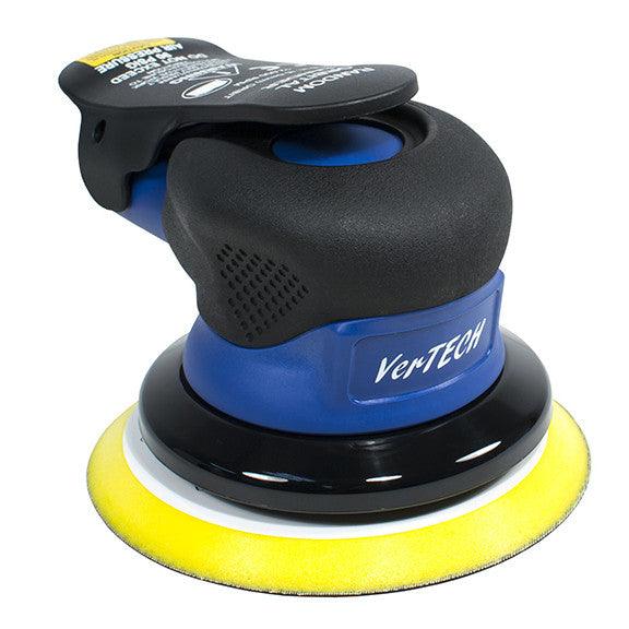 5" & 6" Palm Style Air Random Orbital Sander - Composite Housing - 3/16" Orbit